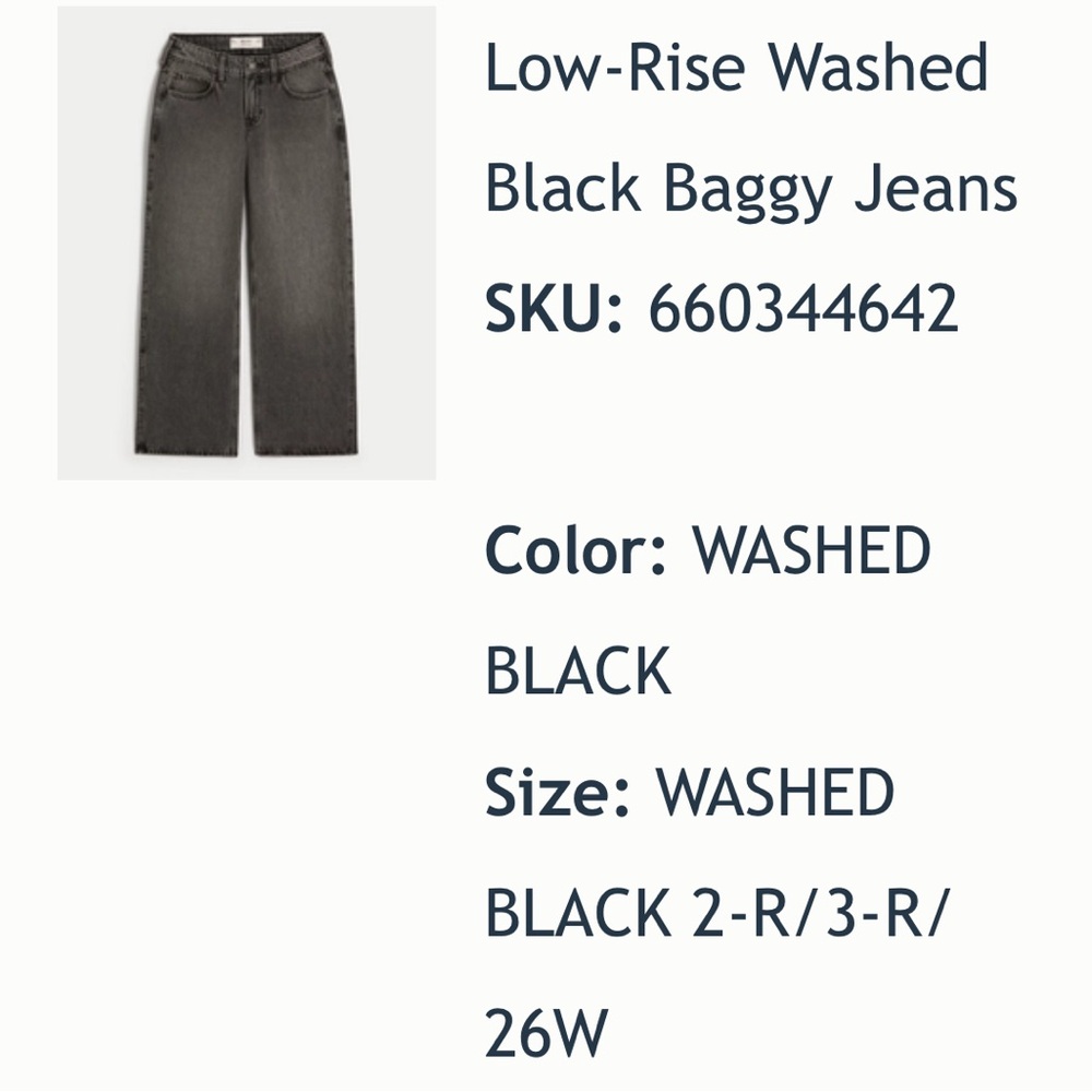 Washed Black Baggy Jeans